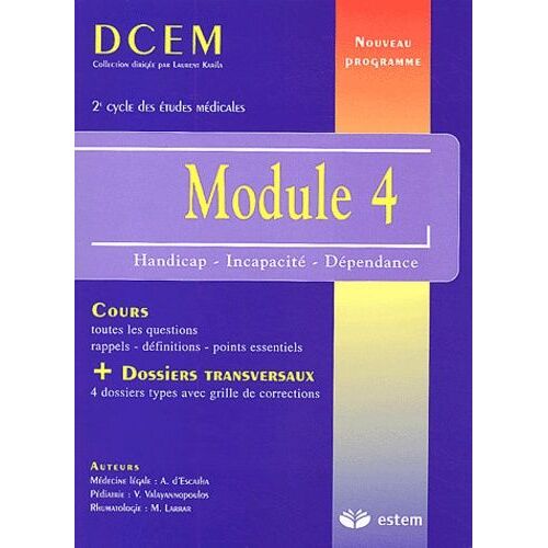 Module 4 - Handicap, Incapacité, Dépendance