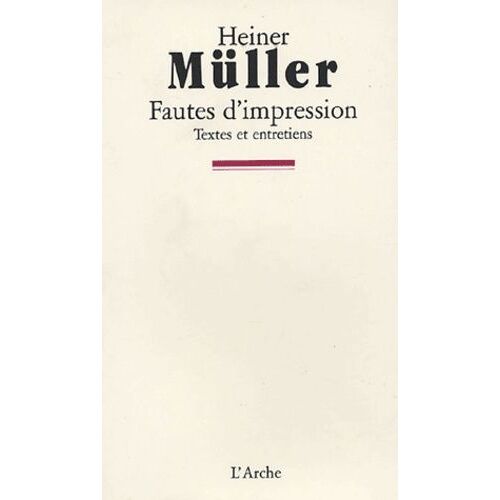 Fautes D'impression