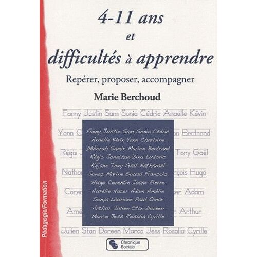 4-11 Ans Et Difficultés À Apprendre - Repérer, Proposer, Accompagner