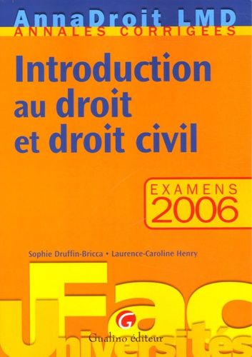 Introduction Au Droit Et Droit Civil - Examens 2006