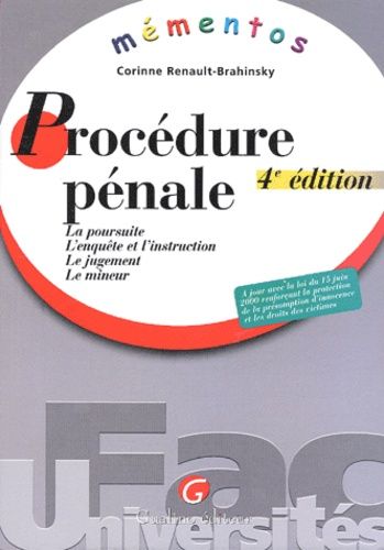 Procédure Pénale - 4ème Édition