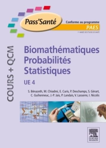 Biomathématiques, Probabilités, Statistiques Ue4