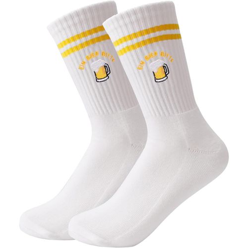 Kalanka-Chaussettes À Bière, Chaussettes Brodées Motif Chope, Chaussettes De Tennis Homme Et Femme, Chaussettes Mi-Mollet Tendance Pour Hommes Et Femmes, Chaussettes En Coton, Cadeaux
