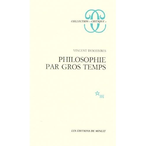 Philosophie Par Gros Temps