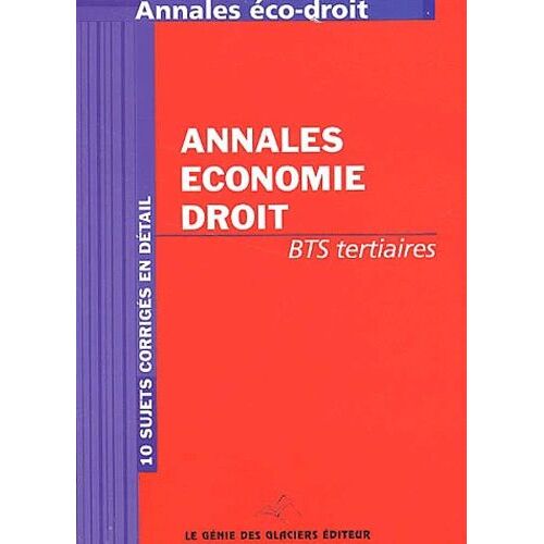 Annales Économie-Droit Bts Tertiaires