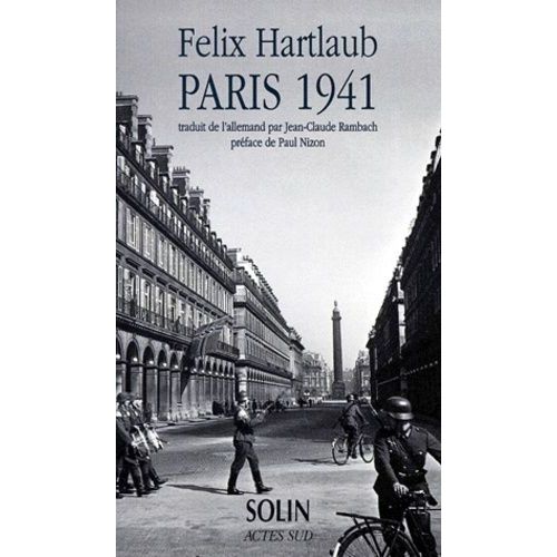 Paris 1941 - Journal Et Correspondance