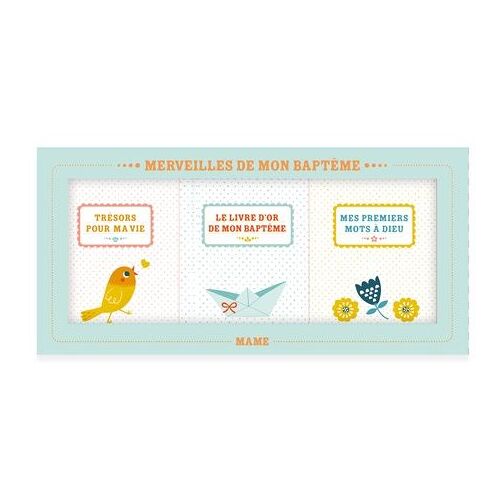 Merveilles De Mon Baptême - Coffret 3 Volumes : Mes Premiers Mots À Dieu - Le Livre D'or De Mon Baptême - Trésors Pour Ma Vie
