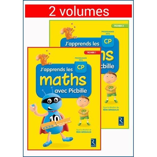 J'apprends Les Maths Avec Picbille Cp - 2 Volumes