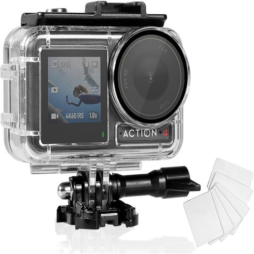 Sjzg-Boîtier De Plongée Sous-Marin Étanche Compatible Avec Caméra Dji Osmo Action 5 Pro Action 4/3 - Boîtier Sous-Marin - Cage Pour Plongée De 60 M De Profondeur - Avec Support À Fermeture Rapide-Kalanka