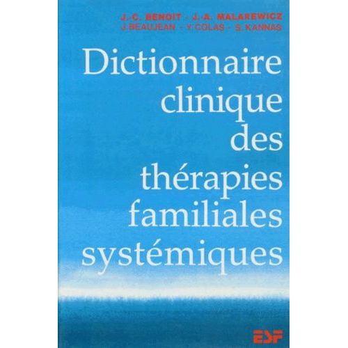 Dictionnaire Clinique Des Thérapies Familiales Systémiques