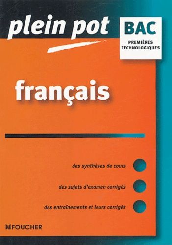Français 1e Technologiques