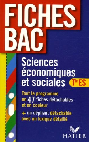 Sciences Économiques Et Sociales Tle Es