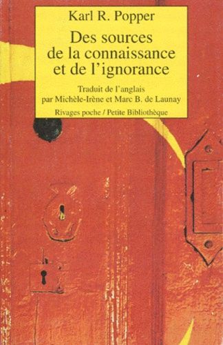 Des Sources De La Connaissance Et De L'ignorance