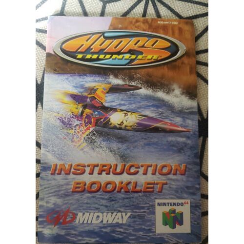 Notice De Jeu Original Nintendo N64 Hydro Thunder