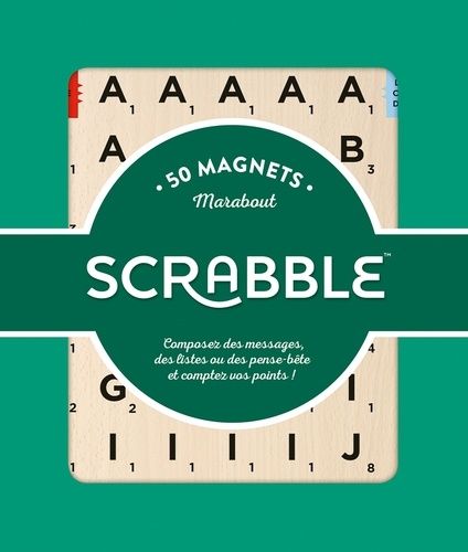 50 Magnets Scrabble - Composez Des Messages, Des Listes Ou Des Pense-Bêtes Et Comptez Vos Points !