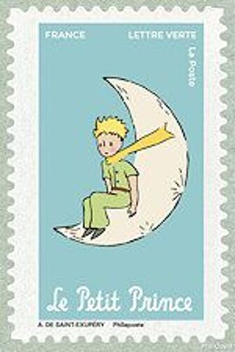 Le Petit Prince Assis Sur La Lune