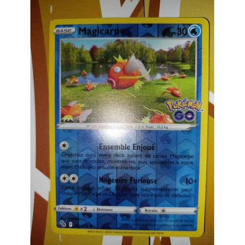 Carte Pokemon Magicarpe Reverse 021/078 - Eb10.5 - Pokemon Go - Vf -