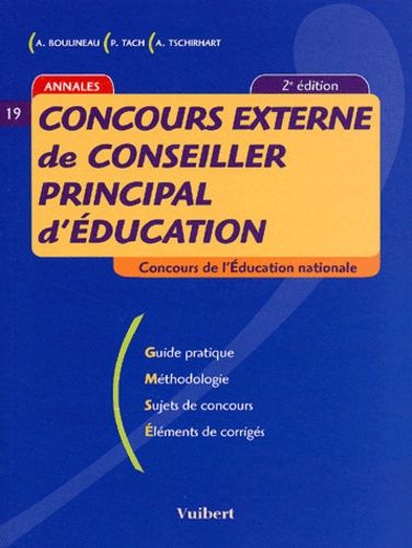 Concours Externe De Conseiller Principal D'éducation - Annales, 2ème Édition