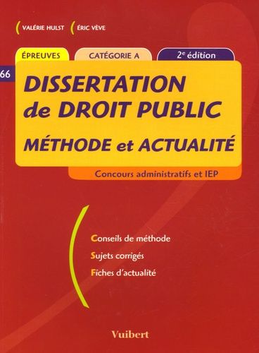 Dissertation De Droit Public - Méthode Et Actualité