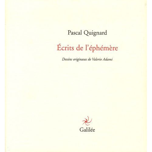 Ecrits De L'éphémère