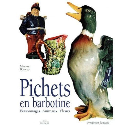Pichets En Barbotine - Personnages, Animaux, Fleurs