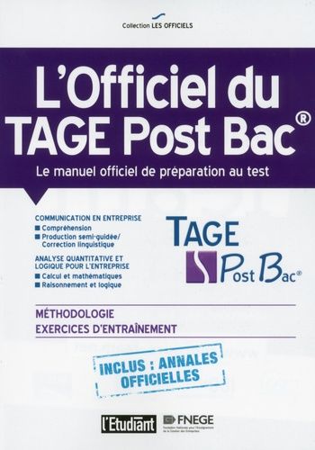 L'officiel Du Tage Post Bac - Manuel Officiel De Préparation Au Test