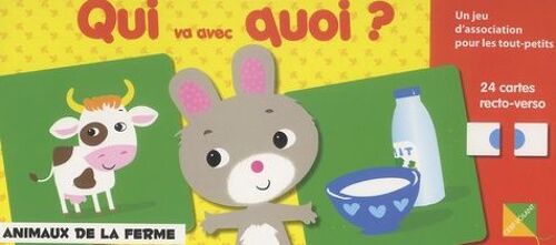 Qui Va Avec Quoi ? Animaux De La Ferme - Un Jeu D'association Pour Les Tout-Petits