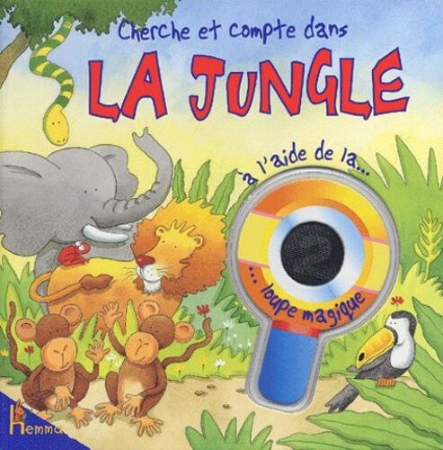 Cherche Et Compte Dans La Jungle À L'aide De La Loupe Magique