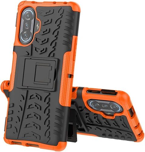 Coque Pour Redmi K40 Gaming Militaire Shock-Absorption Et Anti-Rayures Amovible 2 En 1 Coque De Xiaomi Redmi K40 Gaming. Hyun Orange