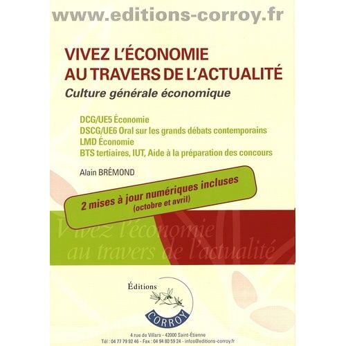 Vivez L'économie Au Travers De L'actualité - Culture Générale Économique - Edition 2018-2019
