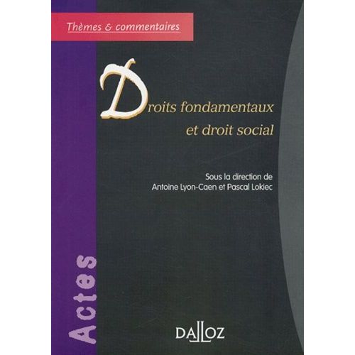Droits Fondamentaux Et Droit Social