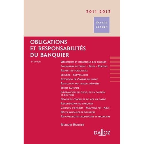 Obligations Et Responsabilités Du Banquier