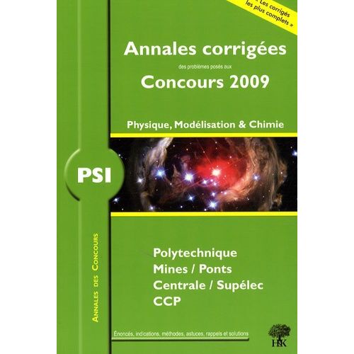 Physique, Modélisation Et Chimie Psi - Annales De Concours