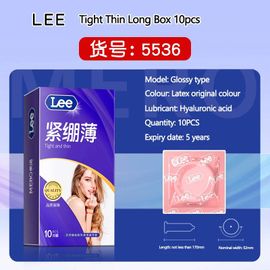 Préservatif Ultra Fin À Pénétration D'acide Hyaluronique,Manchons De Pénis Pour Hommes,Manchon En Latex De Caoutchouc Naturel Lubrifié,Jouets Sexuels,10 Pièces.B.