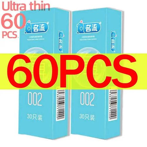Manchon De Pénis En Latex De Caoutchouc Naturel Pour Hommes,Placage Liu,Super Ultra-Mince,Bonne Qualité Du Sexe,30 Pièces.Ultra Thin 60pcs.
