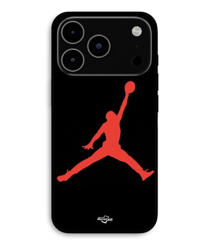 Coque Pour iPhone 17 Pro Max Jordan logo 23 nike basketball couleur rouge Manacase