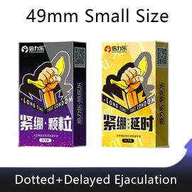 Préservatifs À Gros Points Pour Hommes,Taille 49mm,Slim Fit,Orgasme,Latex,Petite Taille,Mince 001,Manchon Pour Pénis,Jouets Sexuels,Boutique De Produits.2 Boxes B.