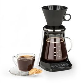 Klarstein craft coffee balance Cafetière 0,6L verseuse en verre filtre - noire &