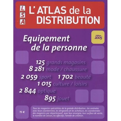 L'atlas De La Distribution - Equipement De La Personne