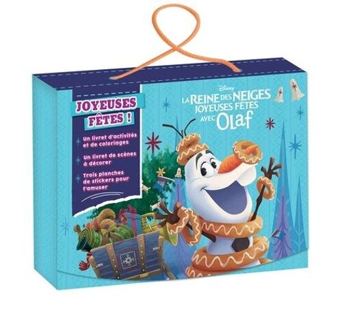 La Reine Des Neiges, Joyeuses Fêtes Avec Olaf : Joyeuses Fêtes ! - Avec 1 Livret De Scènes À Décorer, 3 Planches De Stickers Pour T'amuser, 1 Livret D'activités Et De Coloriages