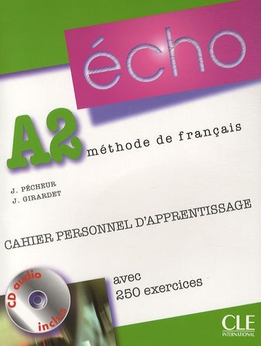 Echo A2 - Cahier Personnel D'apprentissage (1 Cd Audio)