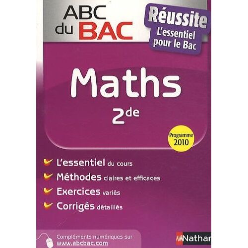 Mathématiques 2de - Programme 2010