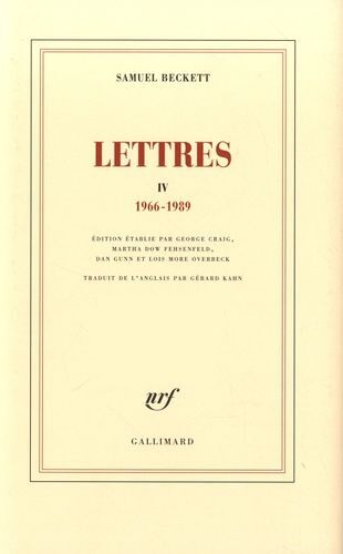 Lettres Iv - (1966-1989)