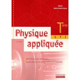 Physique Appliquée Terminale Sti Génie Électrotechnique