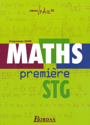 Maths 1e Stg - Programme 2005