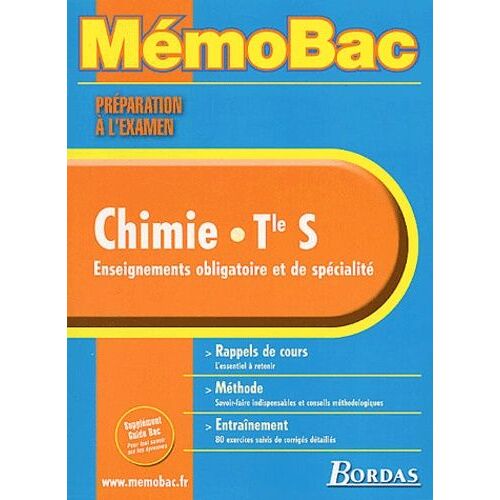 Chimie Terminale S. Préparation À L'examen