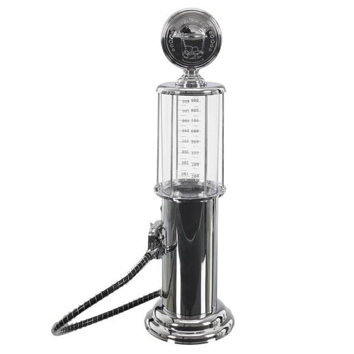 Distributeur De Boisson "Pompe À Essence" 90cl Argent