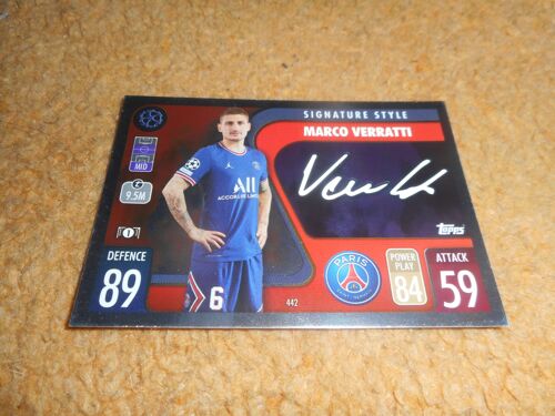 Topps / Match Attax / Signature Style / Verratti / Psg / 442