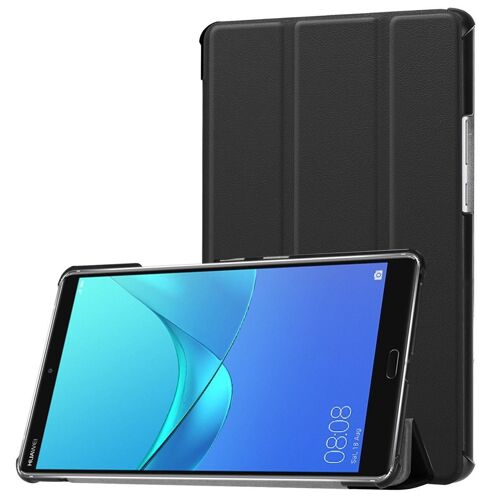 Huawei Mediapad M5 8 (8.4") Coque, Saturcase Pu Cuir Flip Pliable Folio Stand Protecteur Tablette Housse Étui Coque Avec Fonction Veille / Réveil Automatique Pour Huawei Mediapad M5 8 (8.4") (Noir)