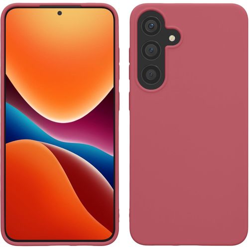 Housse Compatible Avec Samsung Galaxy S25 Coque - Housse De Téléphone Protection Souple En Silicone - Rose Foncé